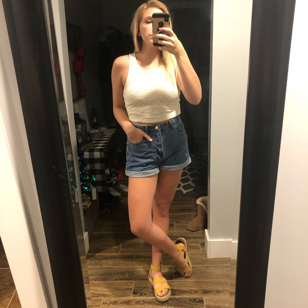 White Lace Tank
